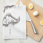 Linge De Cuisine Carte du monde (Quart Plié)