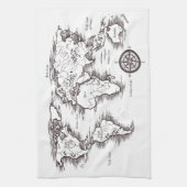 Linge De Cuisine Carte du monde (Vertical)