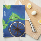 Linge De Cuisine Carte du monde (Quart Plié)