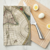Linge De Cuisine Carte du monde à partir de 1689 (Quart Plié)