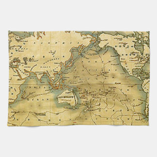 Linge De Cuisine Carte du monde antique