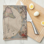 Linge De Cuisine Carte du monde antique : Art de la cartographie hi (Quart Plié)