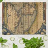 Linge De Cuisine Carte du monde Antique Ortelius Europe Voyage (Plié)