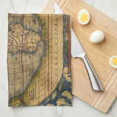 Linge De Cuisine Carte du monde Antique Ortelius Europe Voyage (Quart Plié)