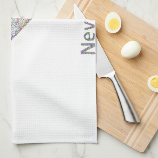 Linge De Cuisine Carte du Nevada (Quart Plié)