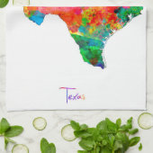 Linge De Cuisine Carte du Texas (Plié)