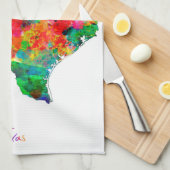 Linge De Cuisine Carte du Texas (Quart Plié)