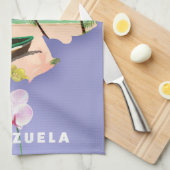 Linge De Cuisine carte du Venezuela (Quart Plié)