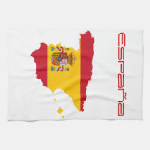 Linge De Cuisine Carte espagnole de drapeau (Horizontal)