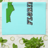 Linge De Cuisine Carte et texte de l'État de Floride (Plié)