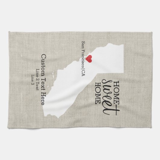 Linge De Cuisine Carte faite sur commande à la maison douce de (Horizontal)