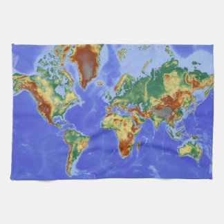 Linge De Cuisine Carte mondiale géographique internationale