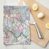 Linge De Cuisine Carte New York City (Quart Plié)