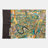 Linge De Cuisine Carte/noir de Winnipeg (Horizontal)