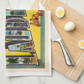 Linge De Cuisine Carte postale aux grandes lettres de Fort Lauderda (Quart Plié)