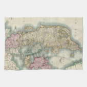 Linge De Cuisine Carte vintage du Danemark (1801) (Horizontal)