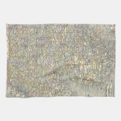 Linge De Cuisine Carte Vintage du Michigan (1901) (Horizontal)