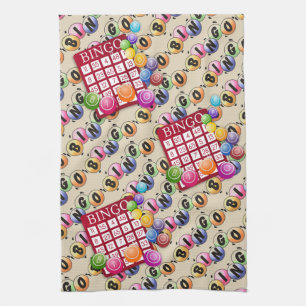 Linge De Cuisine Cartes de Bingo colorées
