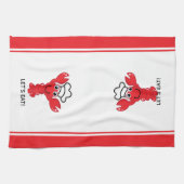 Linge De Cuisine Carton joli souriant Rouge Homard (Horizontal)
