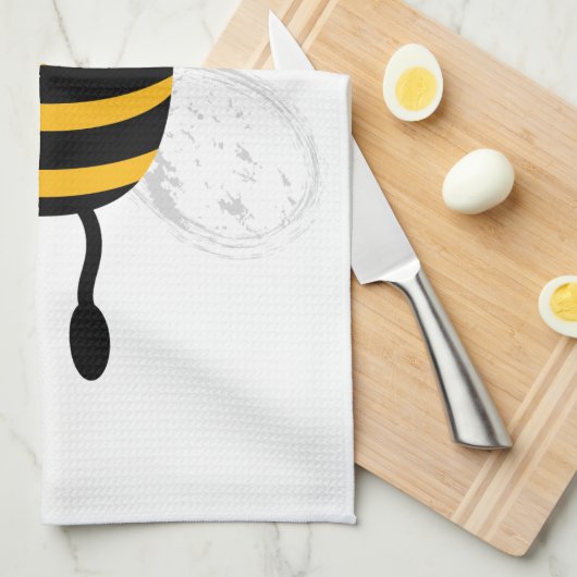 Linge De Cuisine Cartoon Bee (Quart Plié)