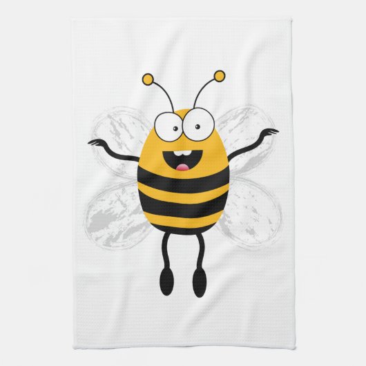 Linge De Cuisine Cartoon Bee (Vertical)