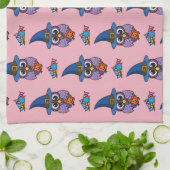 Linge De Cuisine Cartoon Wizard Owl Pattern (Plié)