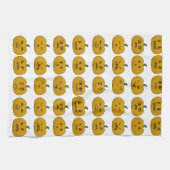 Linge De Cuisine Carvages vintages Citrouilles Halloween (Horizontal)