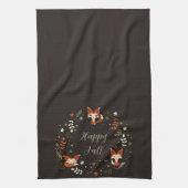 Linge De Cuisine Cas Foxes with customizable text (Vertical)