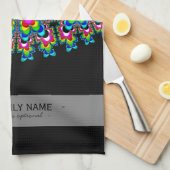 Linge De Cuisine Cascade arc-en-ciel - Art fractal (Quart Plié)