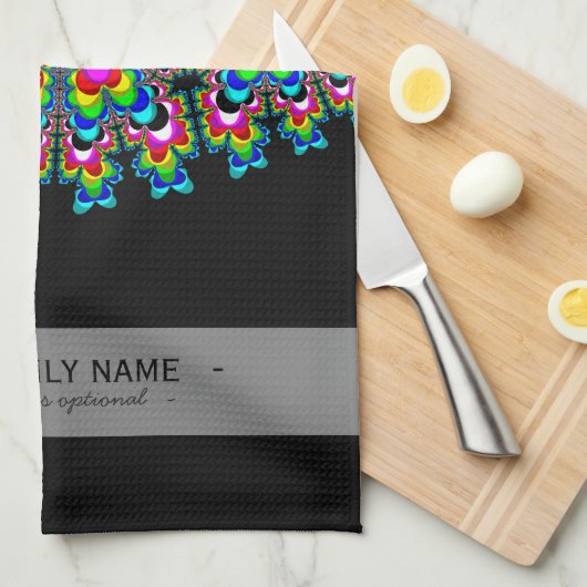 Linge De Cuisine Cascade arc-en-ciel - Art fractal (Quart Plié)