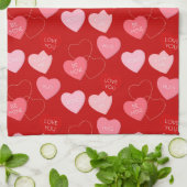 Linge De Cuisine Cascade Candy Heart (Plié)
