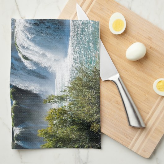 Linge De Cuisine Cascade dans le Parc national de Krka - Dalmatie, (Quart Plié)