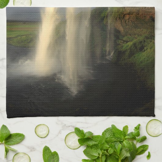 Linge De Cuisine Cascade de Seljalandsfoss, Islande (Plié)