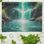Linge De Cuisine Cascade de sérénité (Plié)