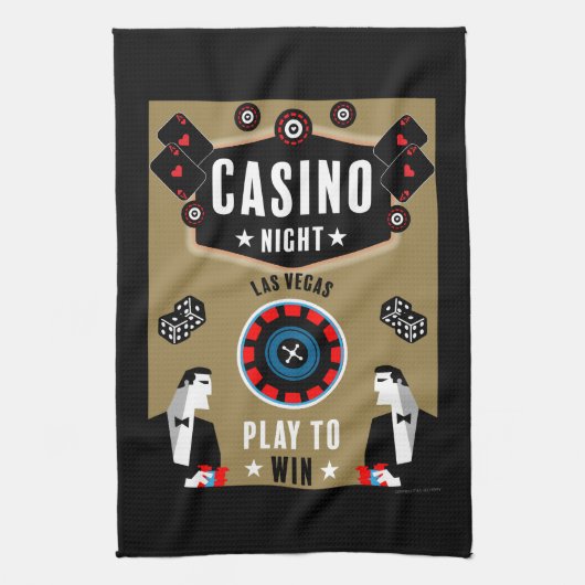 Linge De Cuisine Casino Gambling Poker Roulette (Vertical)