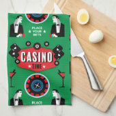 Linge De Cuisine Casino Gambling Poker Roulette (Quart Plié)