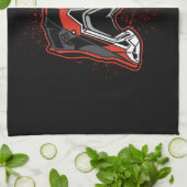 Linge De Cuisine Casque de course de motocross motocross personnali (Plié)