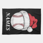 Linge De Cuisine Casquette de Baseball de Noël personnalisée avec n (Horizontal)