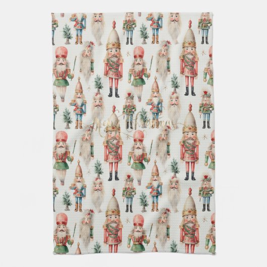 Linge De Cuisine Casse-noisette Joyeux Noël Vacances (Vertical)