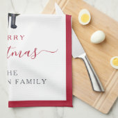 Linge De Cuisine Casse-noix festif mignon Joyeux Noël (Quart Plié)