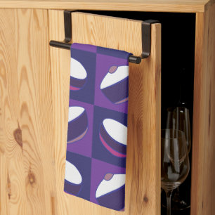 Linge De Cuisine Casserole Ustensile de Cuisine Bleu Violet