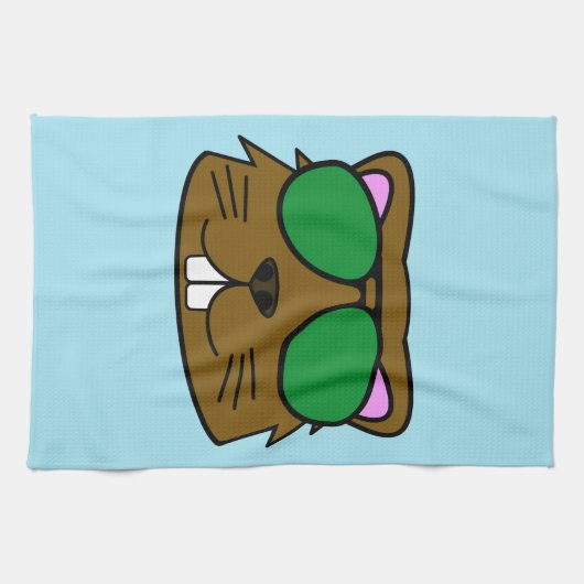 Linge De Cuisine Castor désireux (Horizontal)