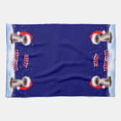 Linge De Cuisine Cat à Santa Hat (Horizontal)