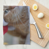 Linge De Cuisine Cat and Christmas lights (Quart Plié)