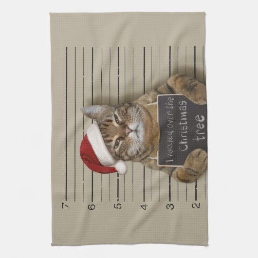 Linge De Cuisine Cat Christmas (Vertical)