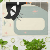 Linge De Cuisine Cat du milieu du siècle moderne (Plié)