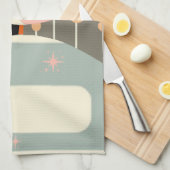 Linge De Cuisine Cat du milieu du siècle moderne (Quart Plié)