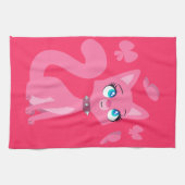 Linge De Cuisine Cat et Butterflies (Horizontal)