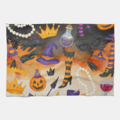 Linge De Cuisine Cat Halloween (Horizontal)
