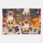 Linge De Cuisine Cat Halloween (Horizontal)